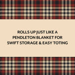 Load image into Gallery viewer, Pendleton Red Black Check Pattern Chess & Checkers