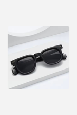 Load image into Gallery viewer, Timeless Black Frame Sunglasses with Gold Arrow Detail
