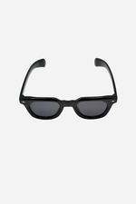 Load image into Gallery viewer, Timeless Black Frame Sunglasses with Gold Arrow Detail