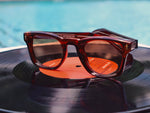 Load image into Gallery viewer, Deep Caramel & Metal Frame Sunglasses with Polarized Brown Gradient Lenses – Luxe Artefatto