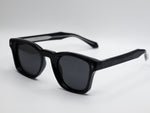Load image into Gallery viewer, Black & Metal Frame Sunglasses with Polarized Black Lenses – Luxe Artefatto