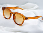 Load image into Gallery viewer, Brown Cloud Frame Sunglasses with Caramel Gradient Lenses – Luxe Artefatto