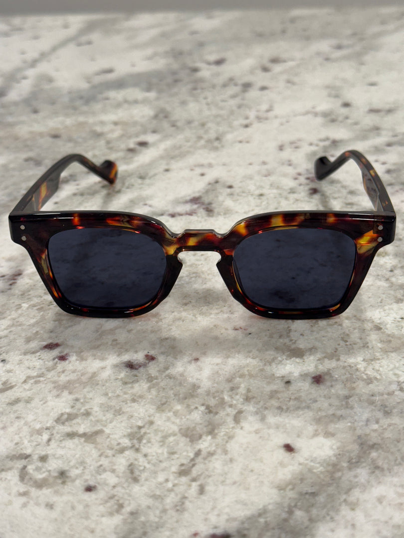Animal Print Frame Sunglasses with Black Lenses – Bold & Timeless