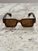 Load image into Gallery viewer, Modern Square Brown Frame Sunglasses with Brown Lenses – Timeless Elegance
