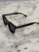 Load image into Gallery viewer, Black & Metal Frame Sunglasses with Polarized Black Lenses – Luxe Artefatto