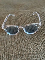 Load image into Gallery viewer, Crystal Frame Sunglasses with Blue Lenses – Luxe Artefatto