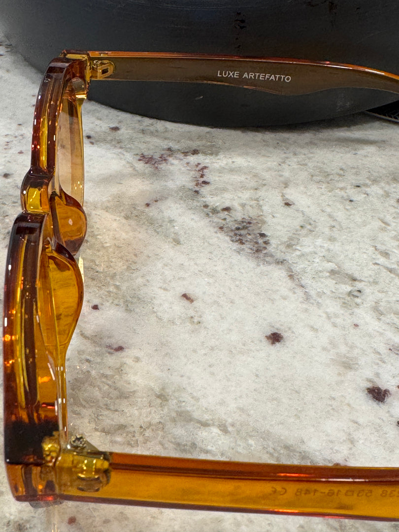 Brown Cloud Frame Sunglasses with Caramel Gradient Lenses – Luxe Artefatto