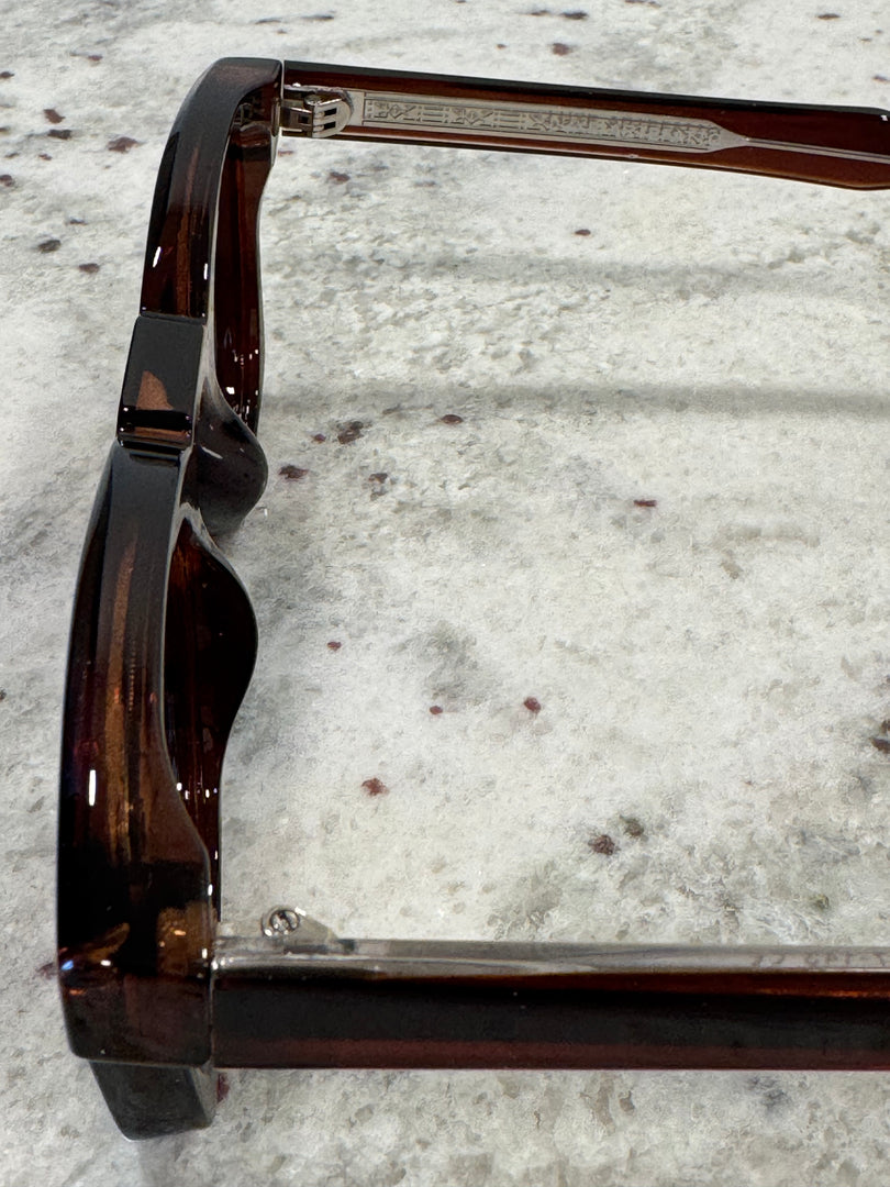 Deep Caramel & Metal Frame Sunglasses with Polarized Brown Gradient Lenses – Luxe Artefatto