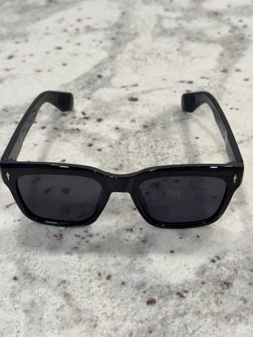 Black Frame Sunglasses with Black Lenses – Sleek & Timeless by Luxe Artefatto