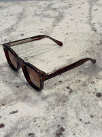 Load image into Gallery viewer, Deep Caramel &amp; Metal Frame Sunglasses with Polarized Brown Gradient Lenses – Luxe Artefatto
