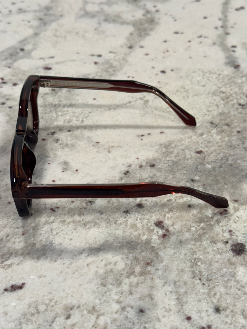 Deep Caramel & Metal Frame Sunglasses with Polarized Brown Gradient Lenses – Luxe Artefatto